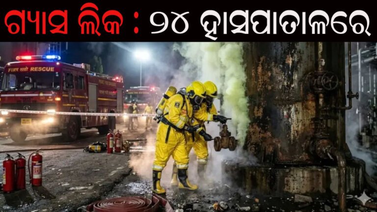 ଗ୍ୟାସ ଲିକ : ୨୪ ହାସପାତାଳରେ