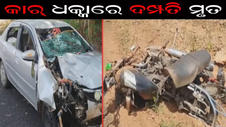 କାର୍ ଧକ୍କାରେ ଦମ୍ପତି ମୃତ
