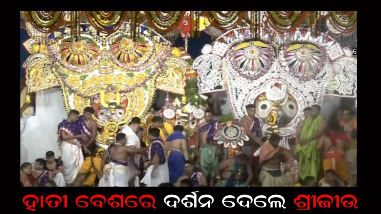 ହାତୀ ବେଶରେ ଦର୍ଶନ ଦେଲେ ଶ୍ରୀଜୀଉ