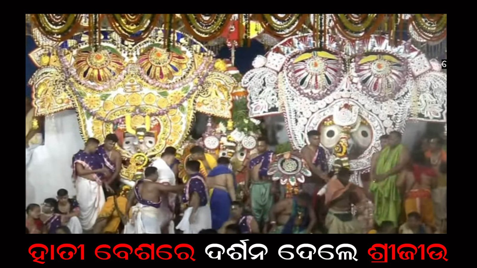 ହାତୀ ବେଶରେ ଦର୍ଶନ ଦେଲେ ଶ୍ରୀଜୀଉ