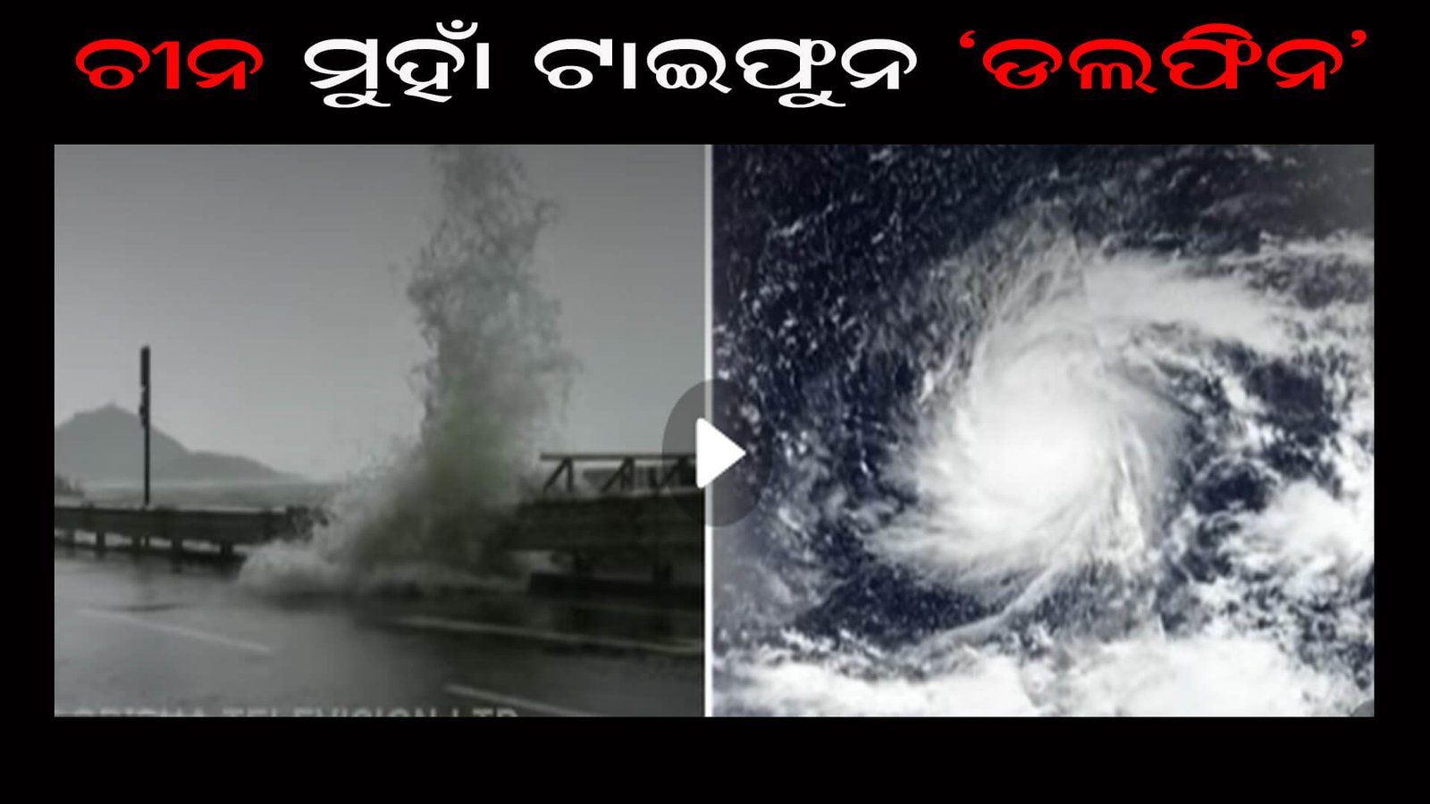 ଚୀନ ମୁହାଁ ଟାଇଫୁନ ‘ଡଲଫିନ’